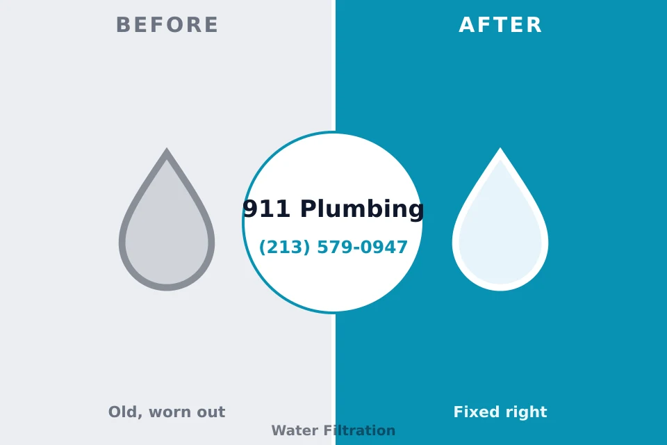 Before and after: plumbing repair West Peoria, IL